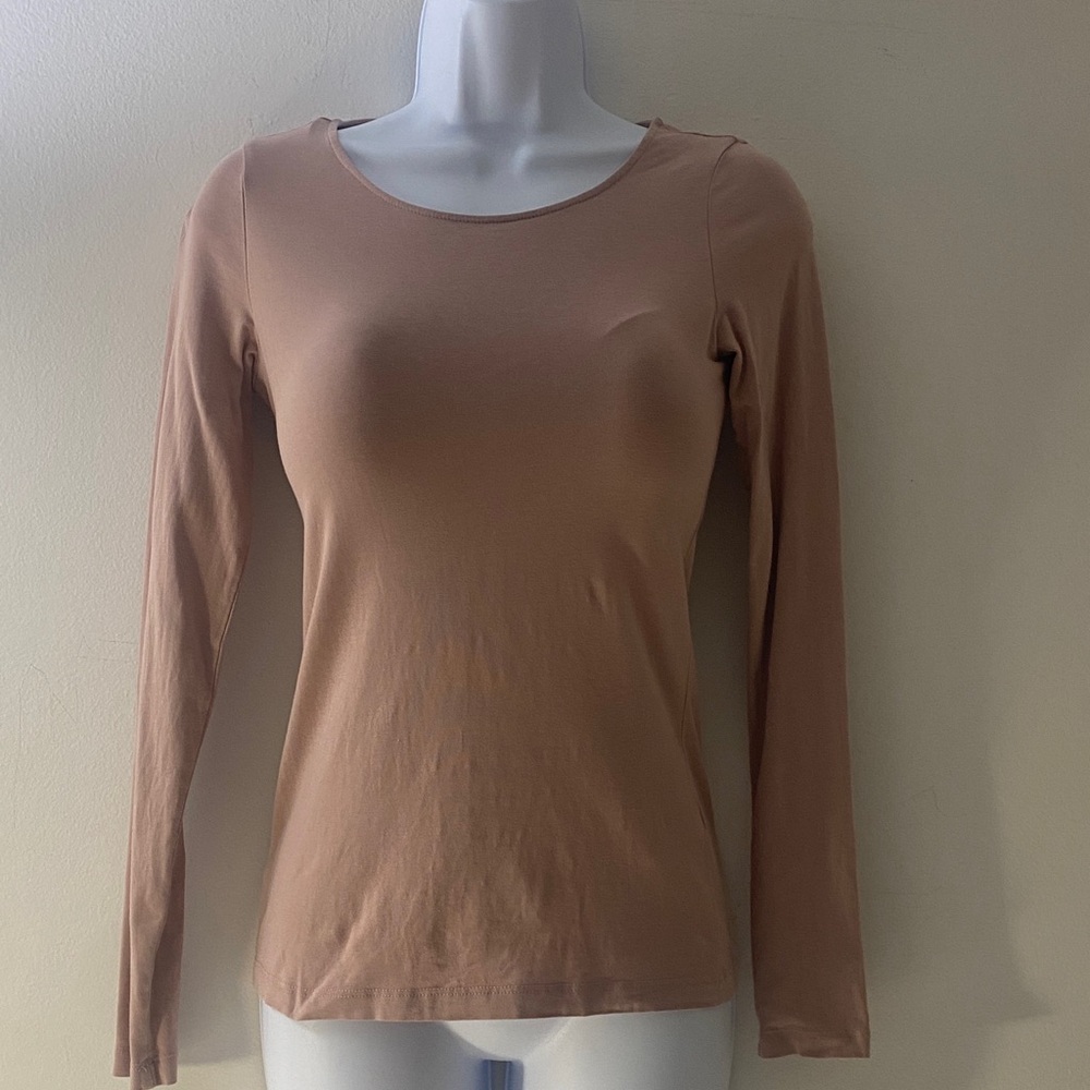 H&M | Classic Scoop Neck Women's Top - Mauve Pink
